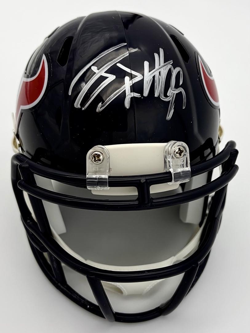 J.J. Watt signed Texans mini-helmet - JSA COA